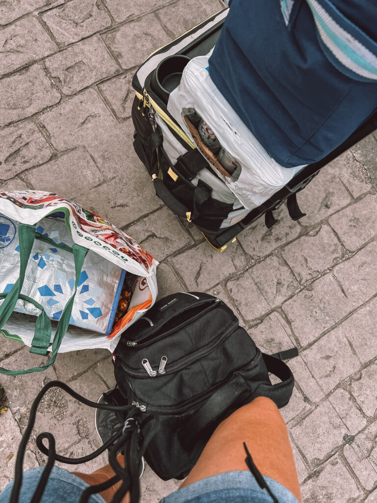  waving like a scene from a rom-com,
