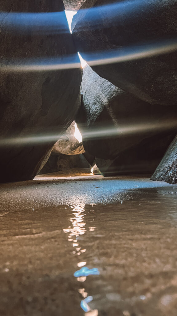 Exploring The Baths Virgin Gorda: massive granite boulders, hidden grottoes and turquoise pools in the British Virgin Islands
